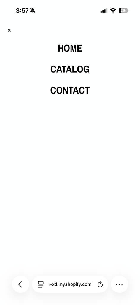Mobile Navigation Menu